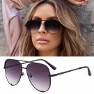 Big Black "KEY" OVERSIZED Metal Gradient Women Sunglasses Shades SHADZ GAFAS