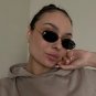 Elegant Diamond Oval Sunglasses Male Letter "F" Rimless Sunglasses Female