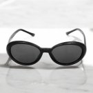 New Vintage women's 90s  Mini Black oval sunglasses
