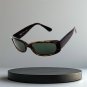 Authentic Kiss Brown Tortoise Mod Rectangular 90s Vintage Sunglasses - G15 Glass