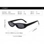 Fashion Small Frame Vintage Sunglasses Women Cat Eye Designer Eyeglasses Ladies