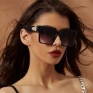 New Luxury  Design Square Oversized Sunglasses Women 2025 Fashion Thick Frame