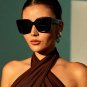 Retro Fashion Luxury Brand Square Sunglasses Unisex Gradient Lens Vintage Sun