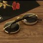 Flip Sun Glasses Steampunk Fold Men Women Double Lens Clear Alloy Frame Eyewear