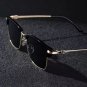 Unisex Metal Square Sunglasses – Trendy Outdoor Photo & Fashion Accessory
