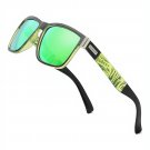 Polarized Square Sunglasses Men Women UV400 Sport Driving Shades Green Mirror