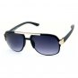 Gradient Lens Sunglasses – Polycarbonate, Shiny & Matte Black Frames