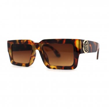 MEN SUNGLASSES HIP HOP SQUARE DESIGNER SHADES RETRO GOLD FRAME RAPPER FASHION
