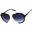 Retro Unisex Brow Bar Sunglasses Gradient Lens Tortoise & Black Gold Frame UV400