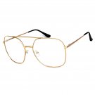 Vintage Oversized Clear Lens Glasses Men Women Retro Square Frame Eyewear
