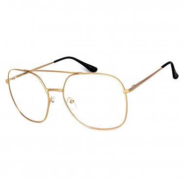 Vintage Oversized Clear Lens Glasses Men Women Retro Square Frame Eyewear