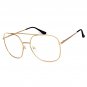 Vintage Oversized Clear Lens Glasses Men Women Retro Square Frame Eyewear