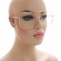 Vintage Oversized Clear Lens Glasses Men Women Retro Square Frame Eyewear