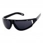 Kids Wraparound Shield Sunglasses Black Frame UV400 Sporty Cool Shades