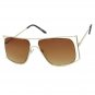 Oversized Classic Elegant Modern Hip Hop Shield SUNGLASSES Large Big Gold Frame