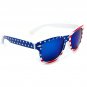 KIDS SIZE USA American Flag Sunglasses Classic Boy Girl Small Blue Mirror Lens