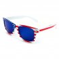 KIDS SIZE USA American Flag Sunglasses Classic Boy Girl Small Blue Mirror Lens