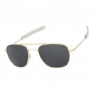 Mens Gradient Aviator Sunglasses Gold Frame UV400 Classic Retro Driving Eyewear