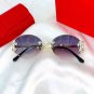 Gradient Men's Rimless Sunglasses Sun Protection UV br Protection Fashion