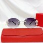 Gradient Men's Rimless Sunglasses Sun Protection UV br Protection Fashion