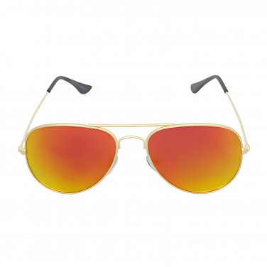 Kids Junior Mirrored Lens Sunglasses Red Yellow 52mm UV Protection Youth Glasses