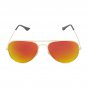 Kids Junior Mirrored Lens Sunglasses Red Yellow 52mm UV Protection Youth Glasses