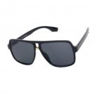 Mens Polarized Aviator Sunglasses Black Frame Dark Lens UV400 Retro M Jacob Fash