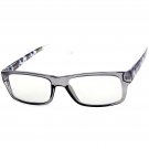 Unisex Clear Lens Glasses Crystal Smoke / Green Frame Stylish Eyewear