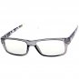 Unisex Clear Lens Glasses Crystal Smoke / Green Frame Stylish Eyewear