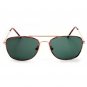 KISS Aircraft Sunglasses â Unisex Square Metal Frame with Green Glass Lens