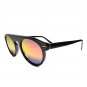 Red Mirror Lens Sunglasses UV400 Flat Top Shades Men Women Black Tortoise
