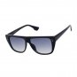 Trendy Oversized Square Sunglasses Gradient Lens Tortoise, Black & Marble Frames