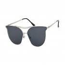 Retro Cat Eye Sunglasses Rimless Color Lens UV400 Shades Womens Festival Glasses