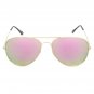 Stealth Pilot Gold Frame/ Pink Mirrored Lens Sunglasses