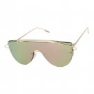 OVERSIZE One Piece Designer Fashion SINGLE LENS Men Women Metal Frame Sunglasses