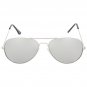 Kids Silver Reflective Sunglasses Metal Frame UV400 Cool Fashion Shades Lens