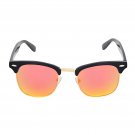 Retro Club Style Mirrored Sunglasses Mens Womens UV400 Reflective Lens Shades