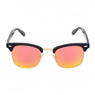 Retro Club Style Mirrored Sunglasses Mens Womens UV400 Reflective Lens Shades