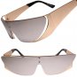 SPACE ROBOT PARTY RAVE COSTUME CYCLOPS FUTURISTIC SHIELD SUN GLASSES Chrome Lens