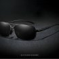 HD Polarized Metal Sunglasses Men Women UV400 Classic Black Driving Glasses