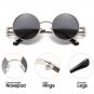 Vintage Steampunk Round Polarized Sunglasses – Metal Frame UV Protection Unisex