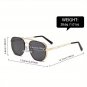 Luxury Square Aviator Sunglasses for Men & Women Lightweight Metal Frame UV400