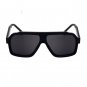 Oversized Square Sunglasses Black Frame Black Lenses Unisex Fashion