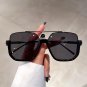 Vintage Double Bridge Sunglasses Oversized Sunglasses for Women Men