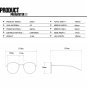 Vintage Double Bridge Sunglasses Oversized Sunglasses for Women Men