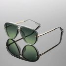 Retro Simple Large Frame Green Women's Fashion Design Sunglasses