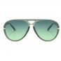 Retro Simple Large Frame Green Women's Fashion Design Sunglasses