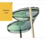 Retro Simple Large Frame Green Women's Fashion Design Sunglasses