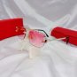 2026 Diamond Cut Rimless Square Sunglasses – Unisex Luxury Rhinestone UV400
