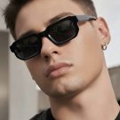 Unisex Black Square Sunglasses Thick Frame Retro Street Style UV Shades